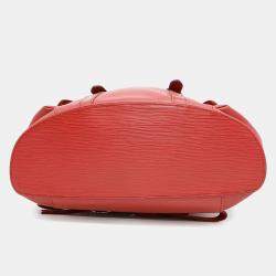 Pre Owned Louis Vuitton Christopher Red Epi Leather Size Pm