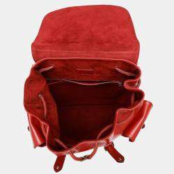 Pre Owned Louis Vuitton Christopher Red Epi Leather Size Pm