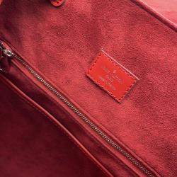 Pre Owned Louis Vuitton Christopher Red Epi Leather Size Pm