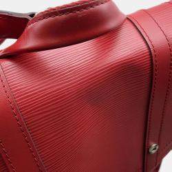Pre Owned Louis Vuitton Christopher Red Epi Leather Size Pm