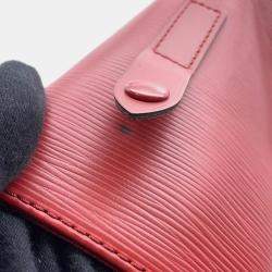 Pre Owned Louis Vuitton Christopher Red Epi Leather Size Pm