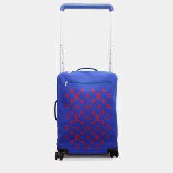Pre Owned Louis Vuitton Horizon Blue Monogram Knit Travel Bag