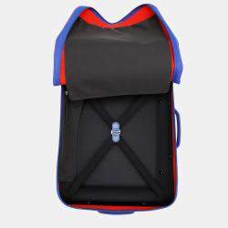 Pre Owned Louis Vuitton Horizon Blue Monogram Knit Travel Bag