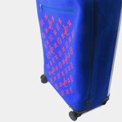 Pre Owned Louis Vuitton Horizon Blue Monogram Knit Travel Bag