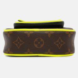 Louis Vuitton Christopher Wearable Wallet Noir/Neon Yellow Monogram Macassar Canvas