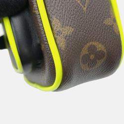 Louis Vuitton Christopher Wearable Wallet Noir/Neon Yellow Monogram Macassar Canvas