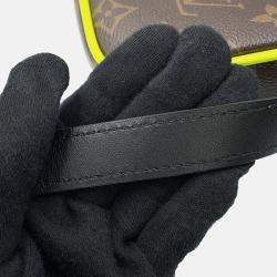 Louis Vuitton Christopher Wearable Wallet Noir/Neon Yellow Monogram Macassar Canvas