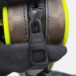 Louis Vuitton Christopher Wearable Wallet Noir/Neon Yellow Monogram Macassar Canvas