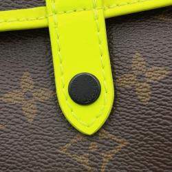 Louis Vuitton Christopher Wearable Wallet Noir/Neon Yellow Monogram Macassar Canvas