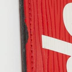 Pre Owned Louis Vuitton x Supreme Piment Epi Leather Porte Cartes Simple Card Holder 