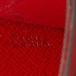 Pre Owned Louis Vuitton x Supreme Piment Epi Leather Porte Cartes Simple Card Holder 