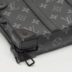 Pre Owned حقيبة لويس فويتون سوفت ترنك واليت كانفاس مونوجرام إكليبس وجلد