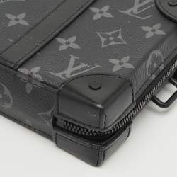 Pre Owned حقيبة لويس فويتون سوفت ترنك واليت كانفاس مونوجرام إكليبس وجلد