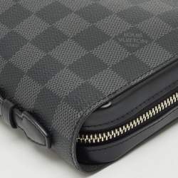 Pre Owned Louis Vuitton Damier Graphite Canvas Zippy XL Wallet