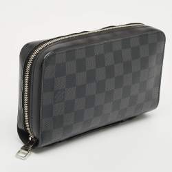 Pre Owned Louis Vuitton Damier Graphite Canvas Zippy XL Wallet