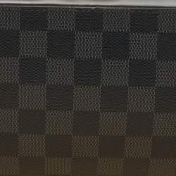 Pre Owned Louis Vuitton Damier Graphite Canvas Zippy XL Wallet