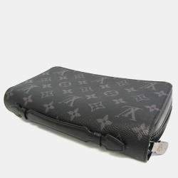 Pre Owned Louis Vuitton Monogram Eclipse Zippy XL Long Wallet bi-fold 