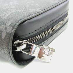 Pre Owned Louis Vuitton Monogram Eclipse Zippy XL Long Wallet bi-fold 