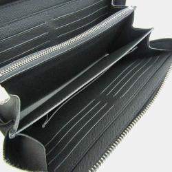 Pre Owned Louis Vuitton Monogram Eclipse Zippy XL Long Wallet bi-fold 