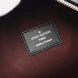 Pre Owned Louis Vuitton Josh Macassar Brown Black Monogram Coated Canvas Leather Backpack Bag