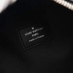 Pre Owned Louis Vuitton Josh NV Macassar Brown Black Monogram Coated Canvas Leather Backpack Bag