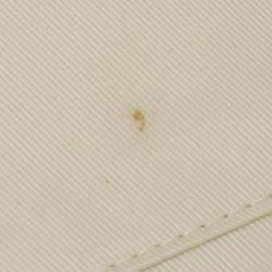 Pre Owned Louis Vuitton Sac Plat 24H White Taurillon Leather Tote Bag