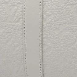 Pre Owned حقيبة لوي فيتون ساك بلات 24 ساعة مونوجرام توريلون أبيض توت