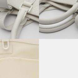 Pre Owned حقيبة لوي فيتون ساك بلات 24 ساعة مونوجرام توريلون أبيض توت