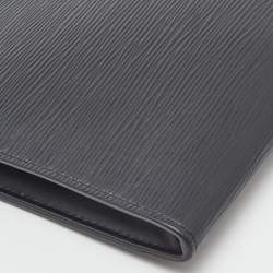 مملوكة مسبقًا Louis Vuitton Black Epi Leather Pochette Homme Clutch Bag