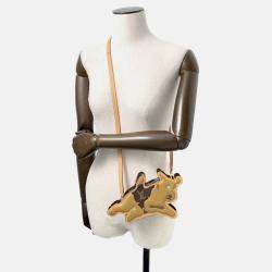 Pre Owned Louis Vuitton Dog on Strap Brown Monogram Canvas Crossbody Bag