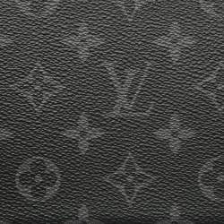 Pre Owned Louis Vuitton Monogram Eclipse Canvas Horizontal Zippy Wallet