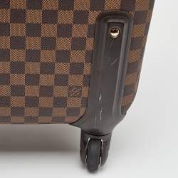 Pre Owned Louis Vuitton Damier Ebene Canvas Zephyr 55 Rolling Suitcase Luggage
