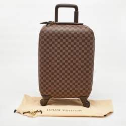 Pre Owned Louis Vuitton Damier Ebene Canvas Zephyr 55 Rolling Suitcase Luggage