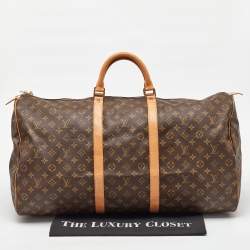 Pre Owned Louis Vuitton Monogram Canvas Keepall 60 Bag
