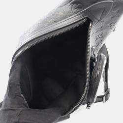 مملوكة مسبقًا حقيبة لوي فيتون ديو سلينغ جلد مونوغرام شادو أسود للخصر والجسم