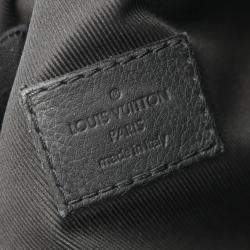 مملوكة مسبقًا حقيبة لوي فيتون ديو سلينغ جلد مونوغرام شادو أسود للخصر والجسم