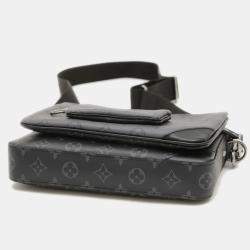 Pre Owned Louis Vuitton Trio Messenger Monogram Eclipse Canvas Shoulder Bag