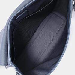 Pre Owned Louis Vuitton Take Off Navy Aerogram Leather Shoulder Bag