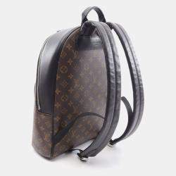 Pre Owned Louis Vuitton Discovery Brown Black Coated Canvas Leather Backpack