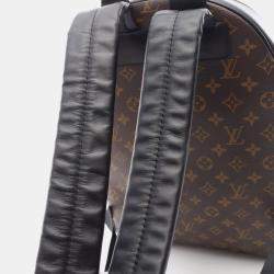 Pre Owned Louis Vuitton Discovery Brown Black Coated Canvas Leather Backpack