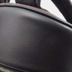 Pre Owned Louis Vuitton Discovery Brown Black Coated Canvas Leather Backpack