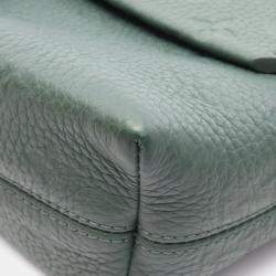 Pre Owned Louis Vuitton Cape Green Leather Shoulder Bag