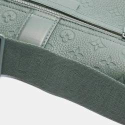 Pre Owned Louis Vuitton Cape Green Leather Shoulder Bag