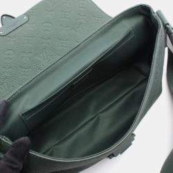 Pre Owned Louis Vuitton Cape Green Leather Shoulder Bag