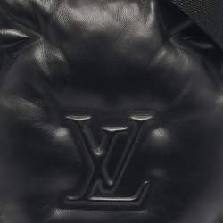 مملوكة مسبقًا Louis Vuitton Black Puffer Leather Asymmetrical Sling Bag