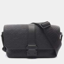 Pre Owned Louis Vuitton Cape Black Monogram Taurillon Leather Shoulder Bag