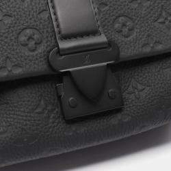 Pre Owned Louis Vuitton Cape Black Monogram Taurillon Leather Shoulder Bag