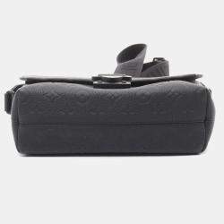 Pre Owned Louis Vuitton Cape Black Monogram Taurillon Leather Shoulder Bag