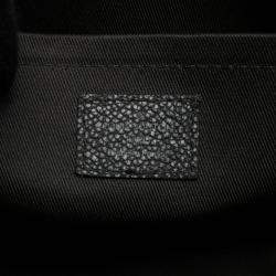 Pre Owned Louis Vuitton City Keepall Gray Monogram Charcoal Leather Shoulder Bag