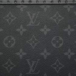 Pre Owned Louis Vuitton Monogram Eclipse Canvas and Leather Clutch Box